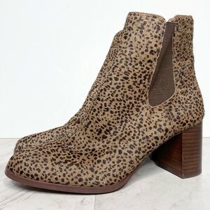 Madewell Laura Spotted Calf Hair Chelsea Boot 9.5